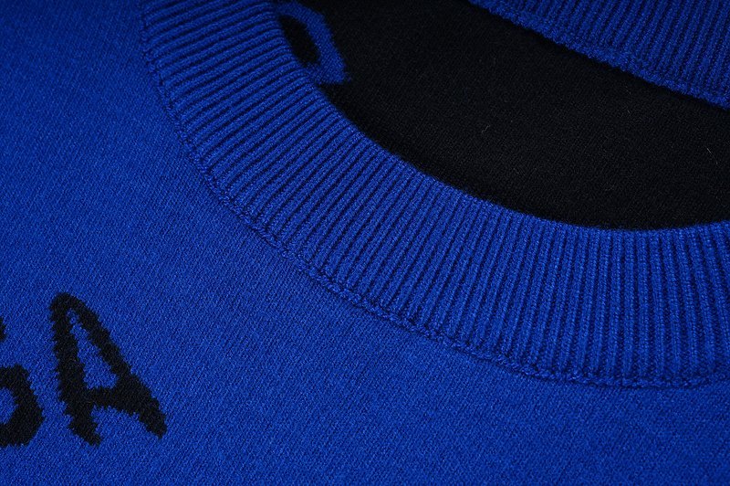 Свитшот Balenciaga Text Print "Blue" фото № 7