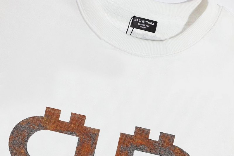 Свитшот Balenciaga Rusty Logo "White" фото № 3