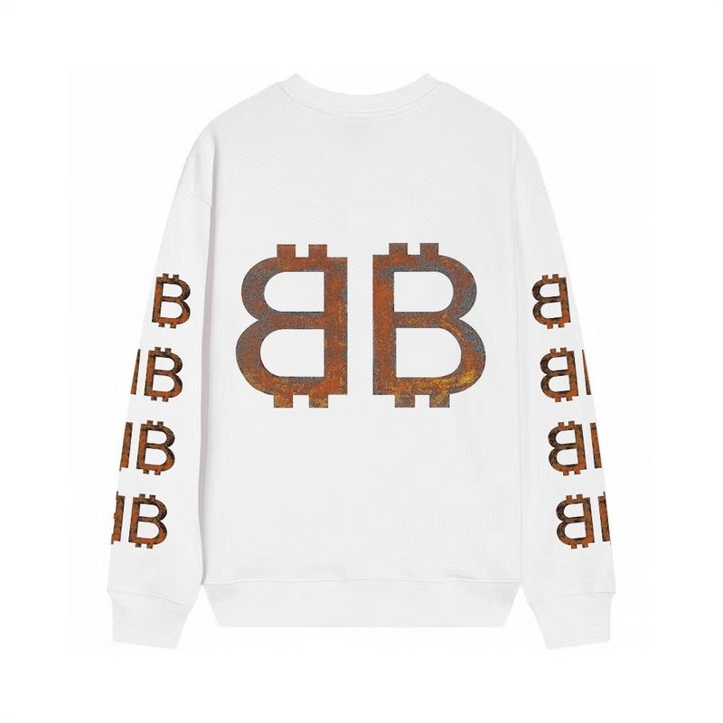 Свитшот Balenciaga Rusty Logo "White" фото № 8