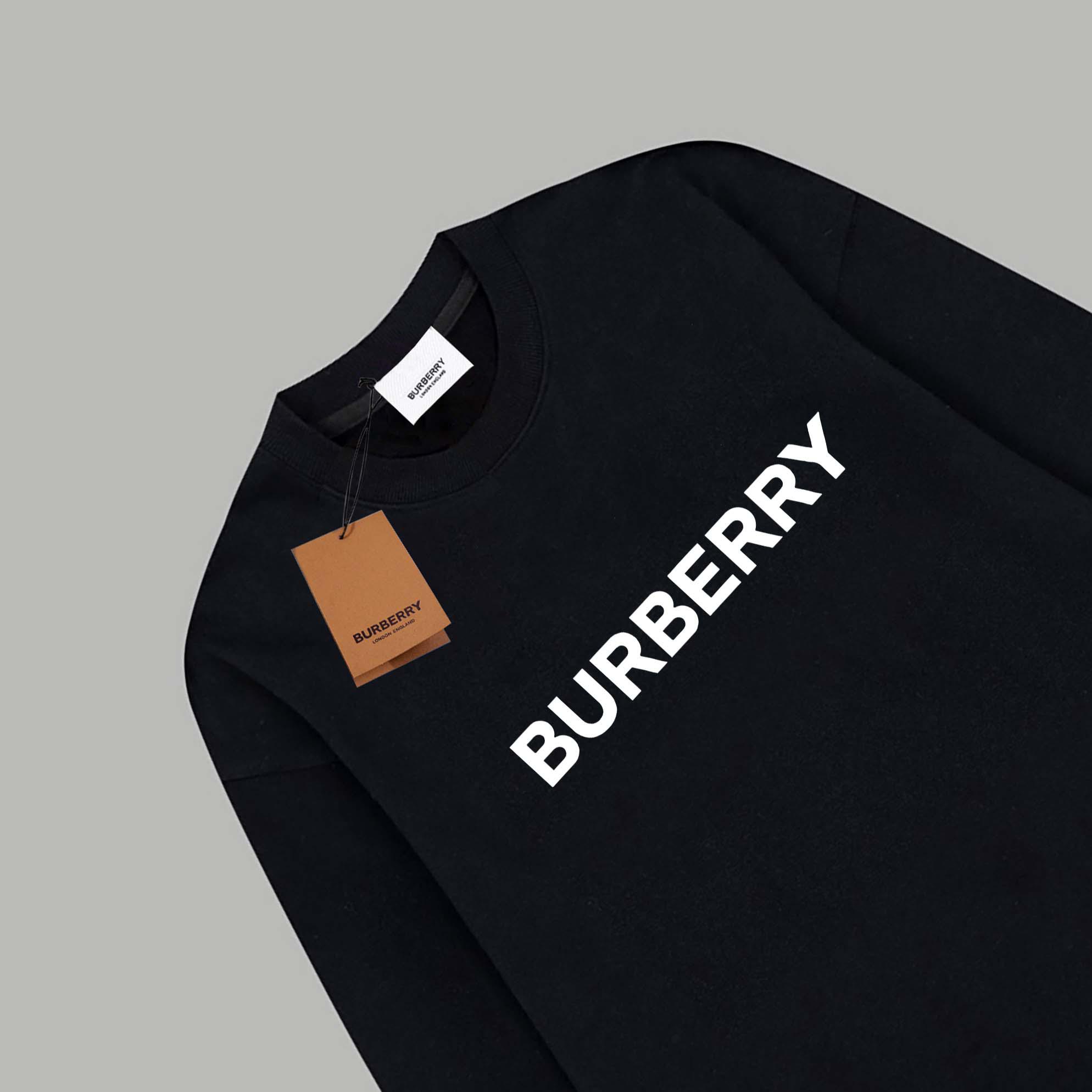 Свитшот Burberry Frontside Central Logo Contrast Burberry "Black" фото № 2