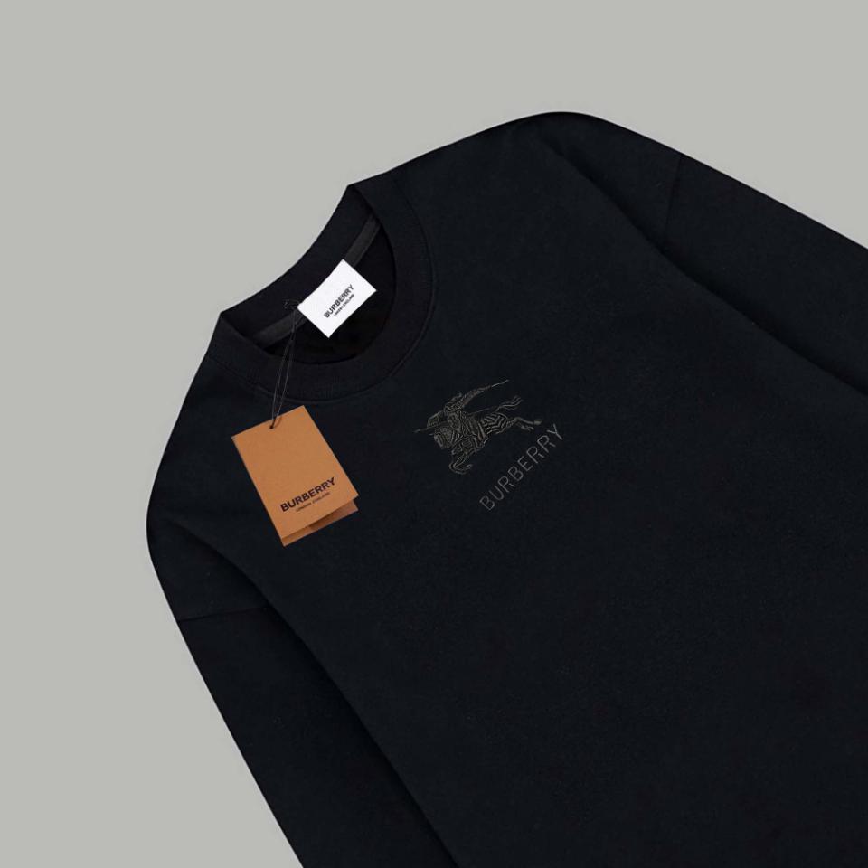 Свитшот Burberry Frontside Gray Print Warrior On The Horse "Black" фото № 2