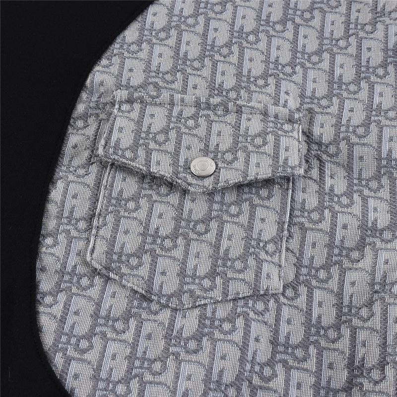 Свитшот Christian Dior Gray Logo CD Two Halves "Black" фото № 4