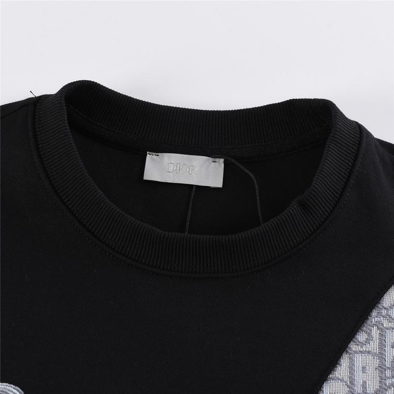 Свитшот Christian Dior Gray Logo CD Two Halves "Black" фото № 2