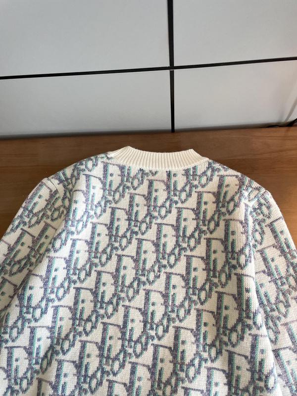 Свитшот Christian Dior Light Blue Print Dior Logos "White" фото № 7