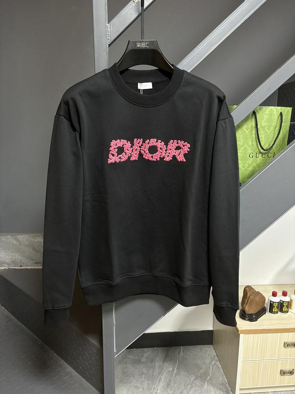 Свитшот Christian Dior Red Fluffy Frontside Logo "Black" фото № 2