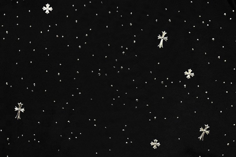 Свитшот Chrome Hearts Rhinestones "Black" фото № 6