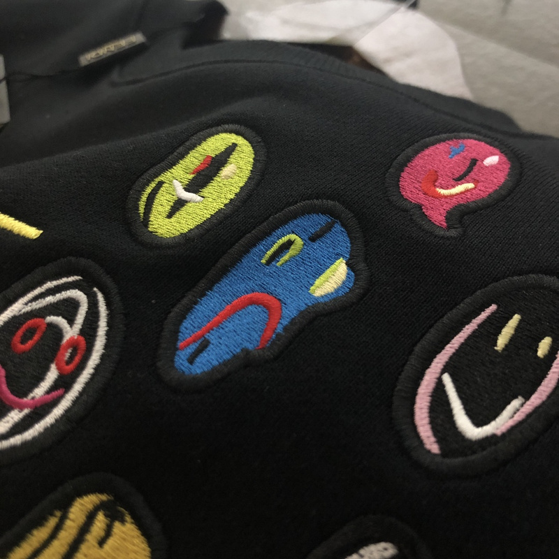 Худи Fendi With A Logo And Emblems Of Emotions "Black" фото № 3