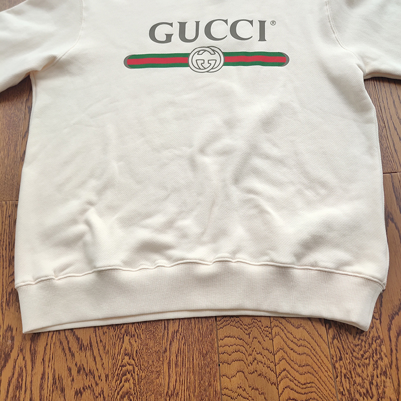 Свитшот Gucci With Tape And Label "White" фото № 3