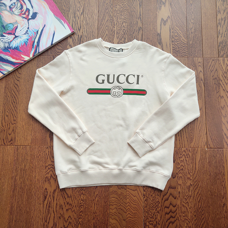 Свитшот Gucci With Tape And Label "White" фото № 7