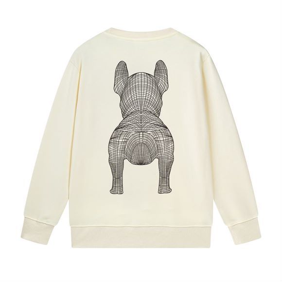 Свитшот Life Work With Dog Print "Cream" фото № 2