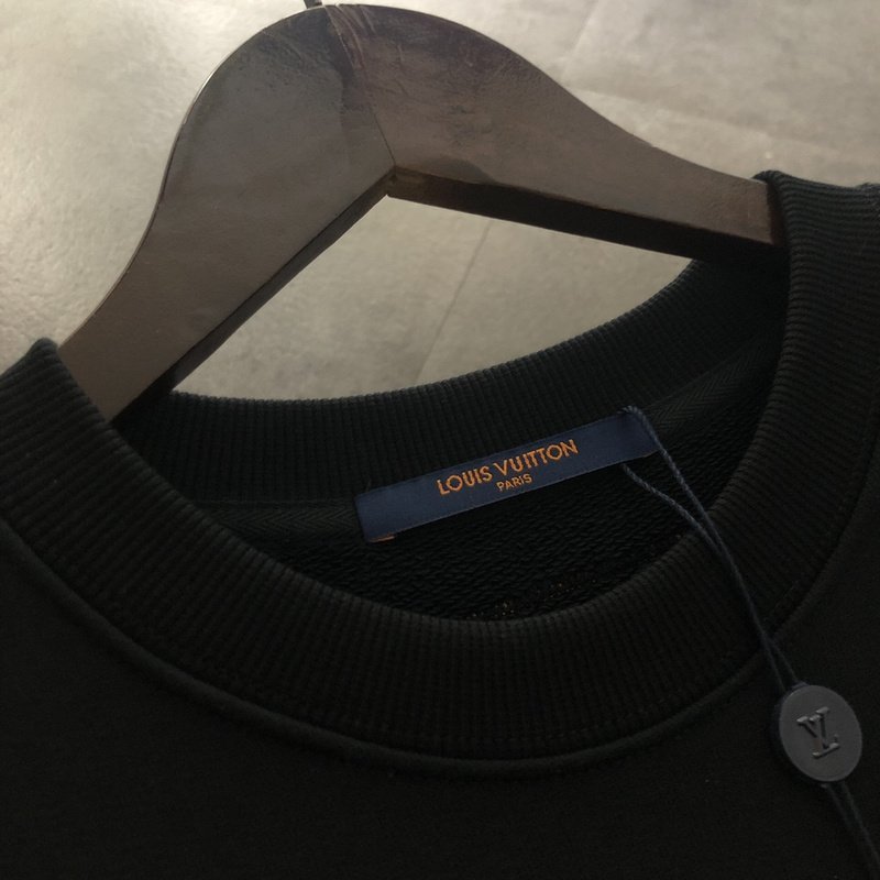 Свитшот Louis Vuitton Red Text Logo "Black" фото № 5
