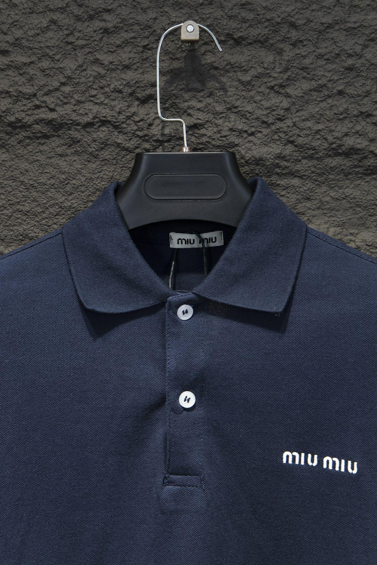 Свитшот Miu Miu White Left Logotype Miu Miu "Blue" фото № 2