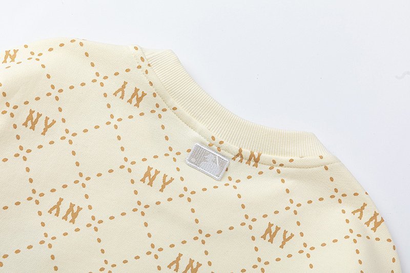 Свитшот MLB Long Sleeves Round Neck "Cream" фото № 4