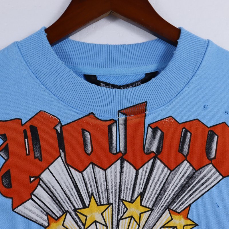 Свитшот Palm Angels Rainbow "Blue" фото № 5