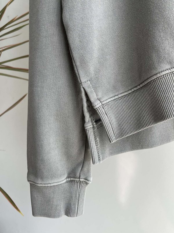 Свитшот Stone Island With A Black Stripe-Logo "Gray" фото № 5