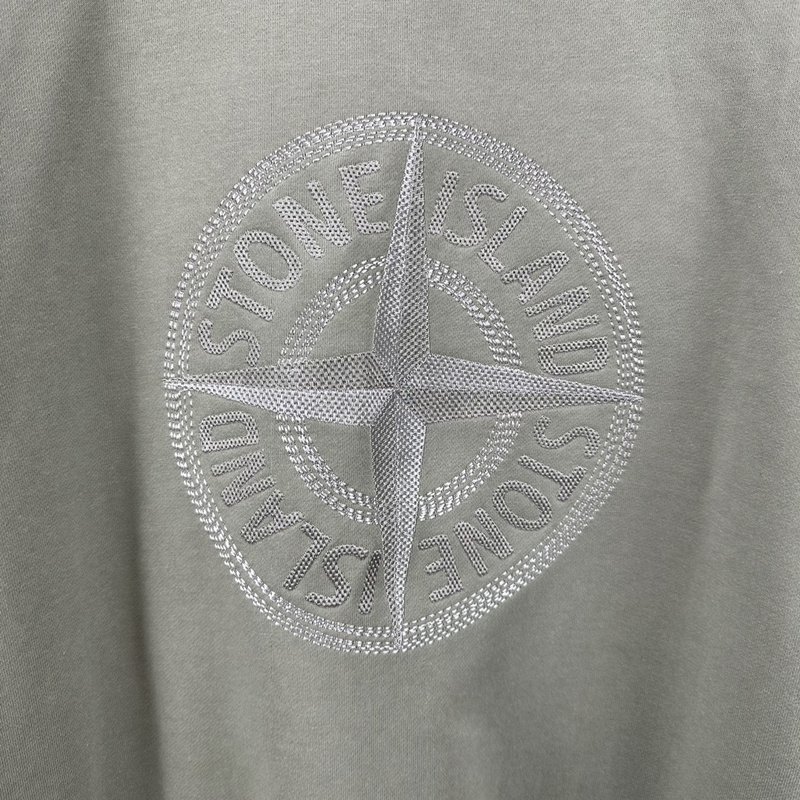 Свитшот Stone Island With An Embroidered Large Logo "Gray" фото № 2