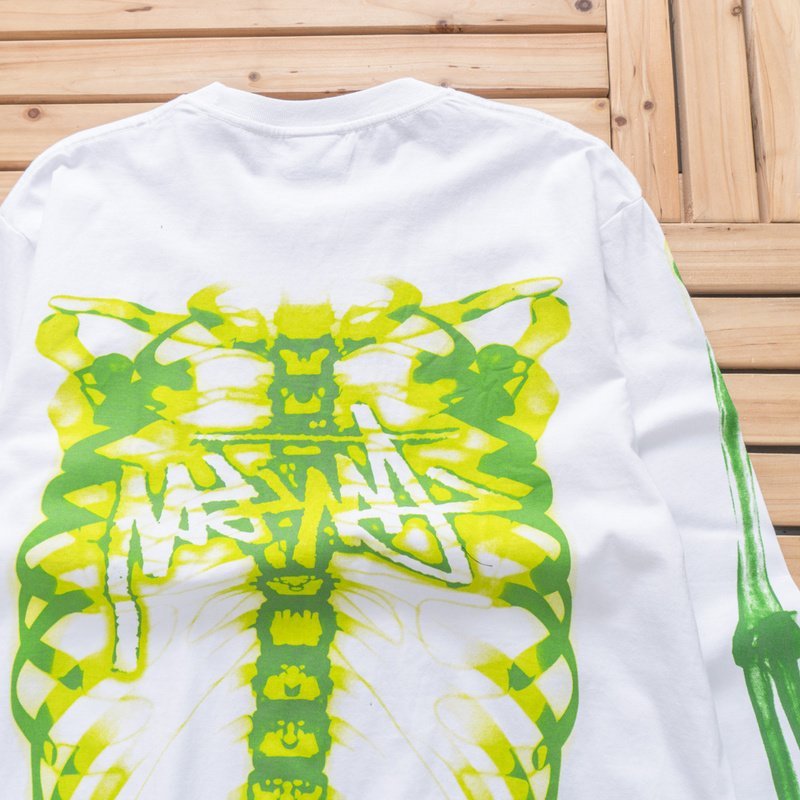 Свитшот Stussy Skeleton Print "White" фото № 5