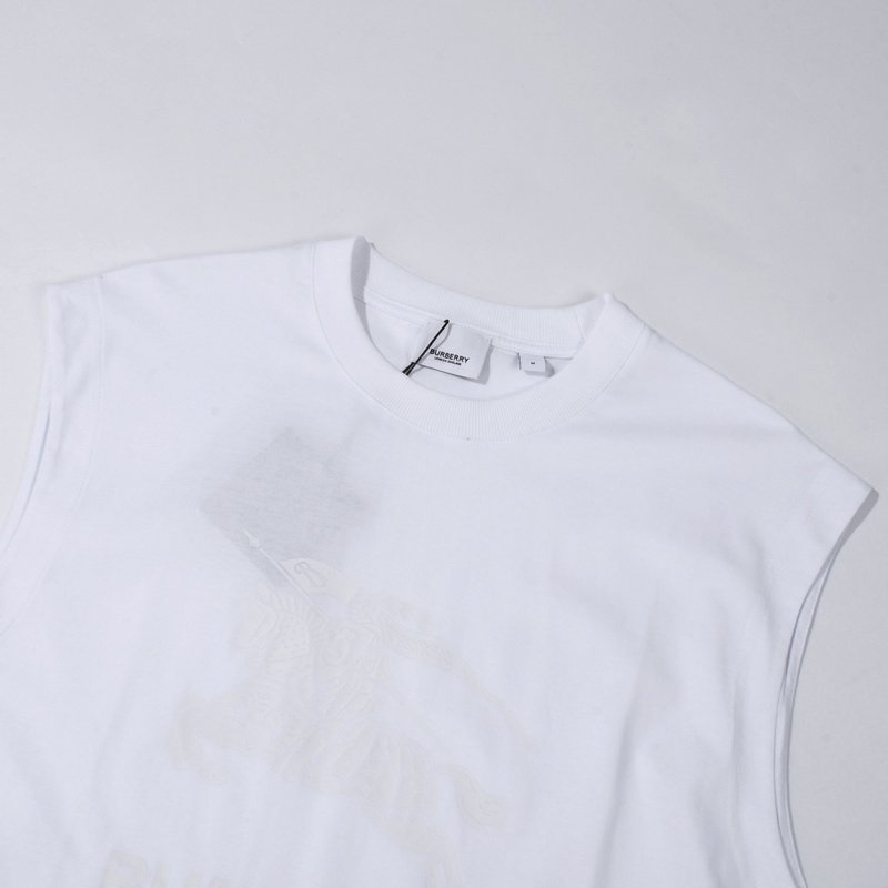 Майка Burberry With Logo Brand "White" фото № 7
