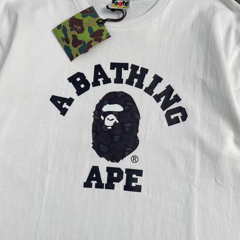 Футболка A Bathing Ape Black Monkey Print "White" фото № 4