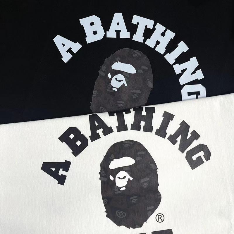 Футболка A Bathing Ape Black Monkey Print "White" фото № 5