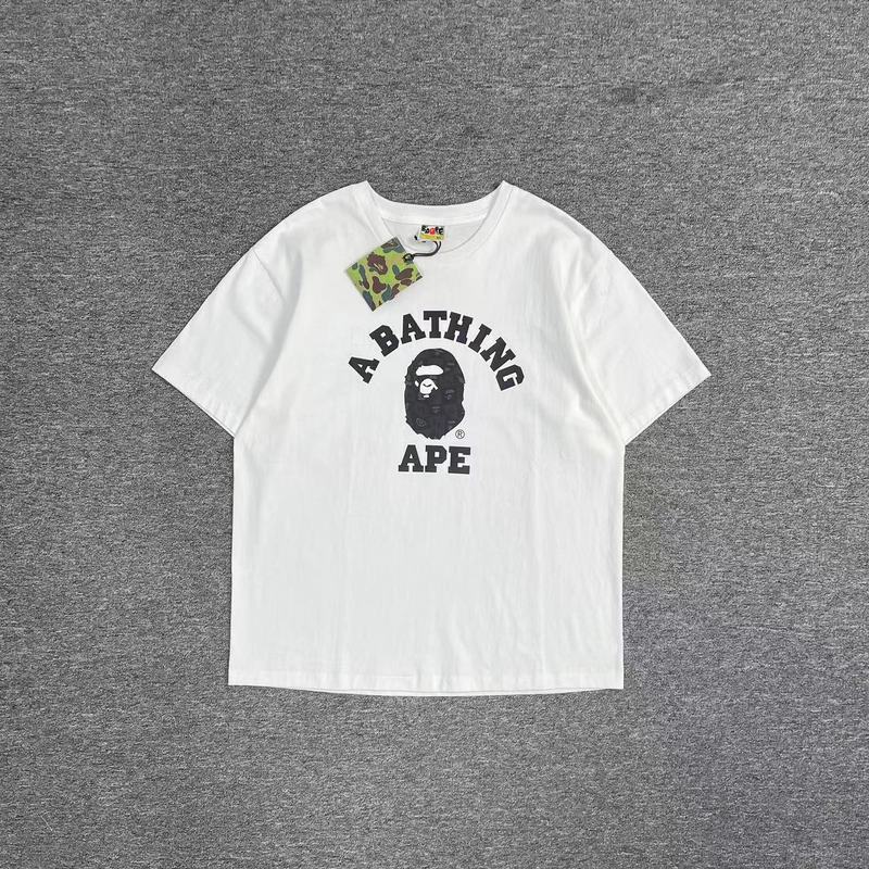 Футболка A Bathing Ape Black Monkey Print "White" фото № 6