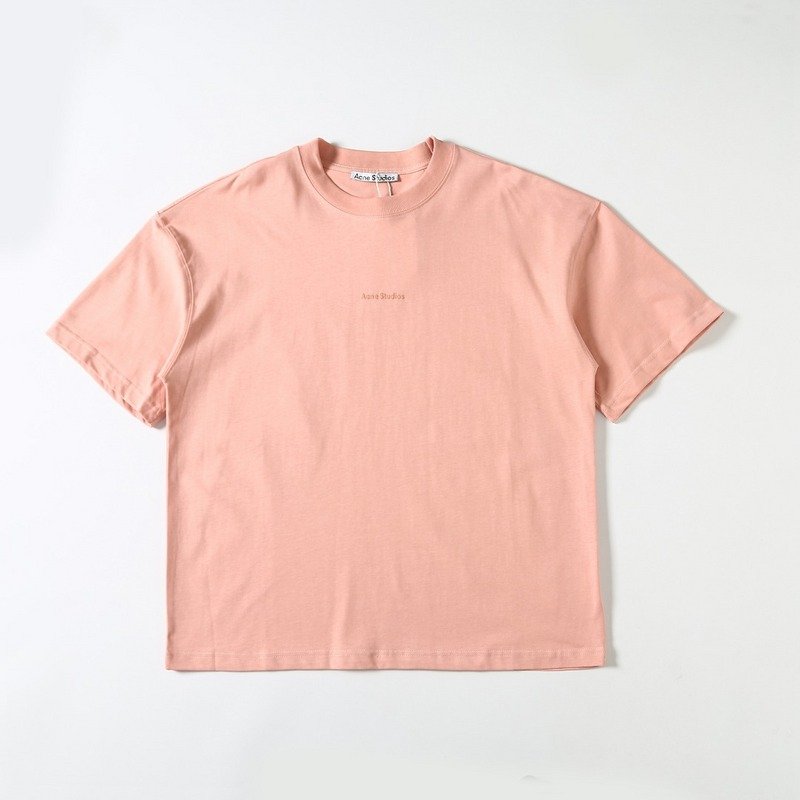 Футболка Acne Studios In The Usual Style With Logo "Pink" фото № 2