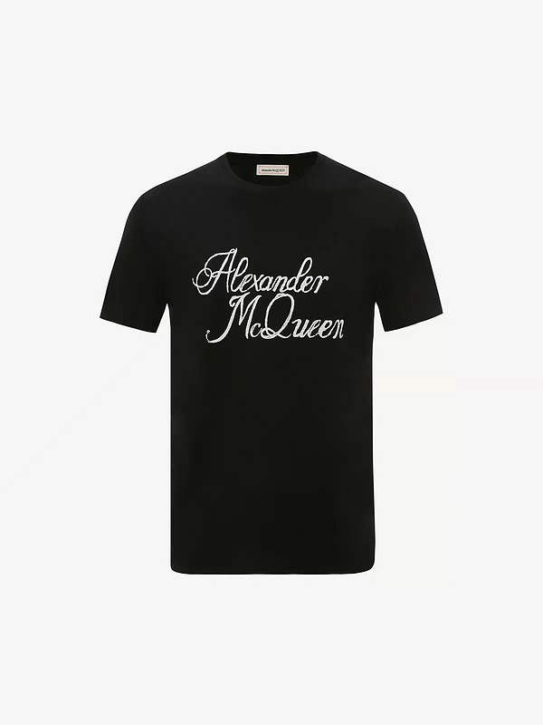 Футболка Alexander Mcqueen Plain "Black" фото № 2