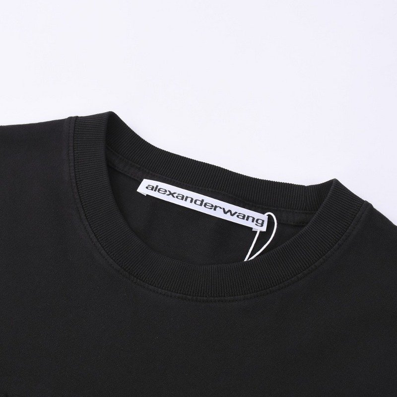 Футболка Alexander Wang Logo Brand New York Text "Black" фото № 8