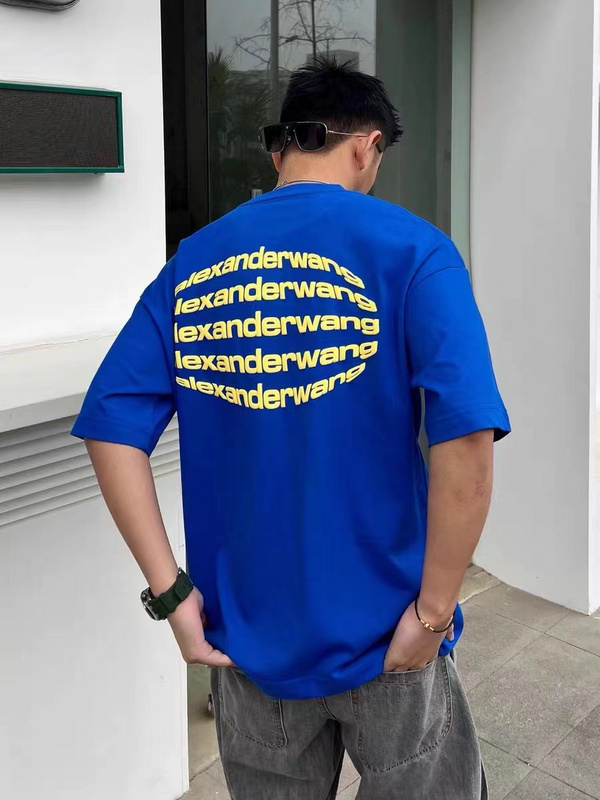 Футболка Alexander Wang Fisheye Effect "Blue" фото № 5