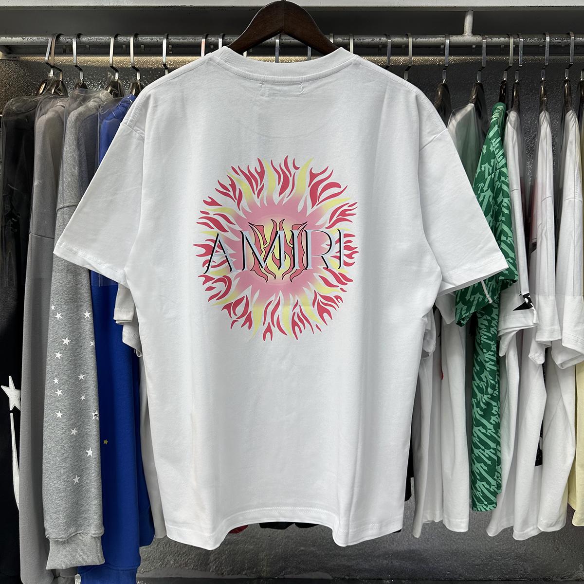 Футболка Amiri Frontside Small Print Sun "White" фото № 5