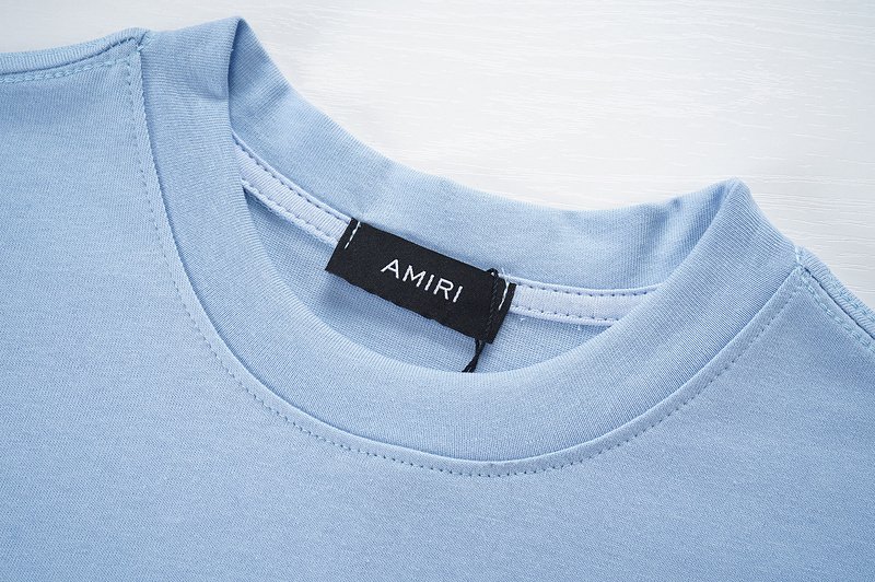 Футболка Amiri Print - Three Stars "Blue" фото № 2