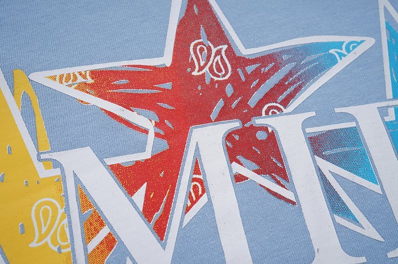 Футболка Amiri Print - Three Stars "Blue" фото № 3
