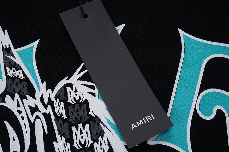 Футболка Amiri Print Wolf Text Hollywood "Black" фото № 5