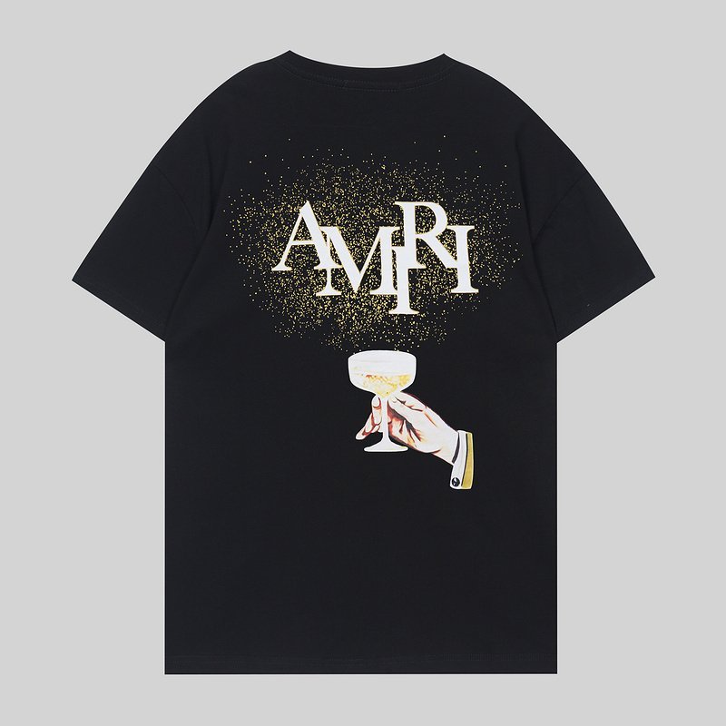 Футболка Amiri Glass In Hand Print Back "Black" фото № 2