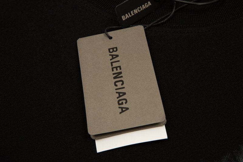 Футболка Balenciaga Smoke "Black" фото № 5