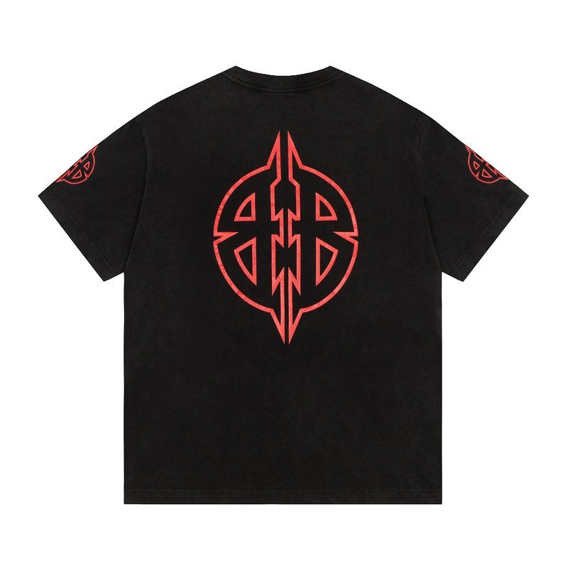 Футболка Balenciaga Gothic Style "Black" фото № 5