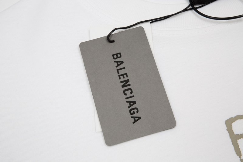 Футболка Balenciaga Be Nice "White" фото № 3
