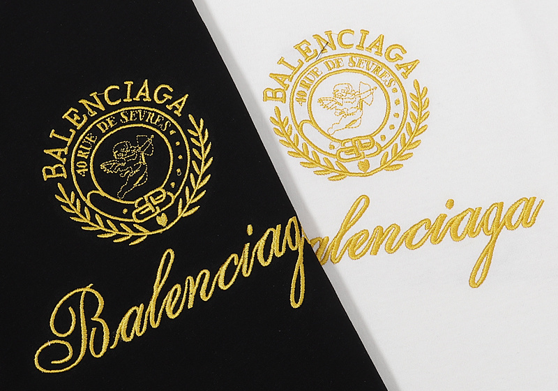 Футболка Balenciaga Gold Patch "White" фото № 3