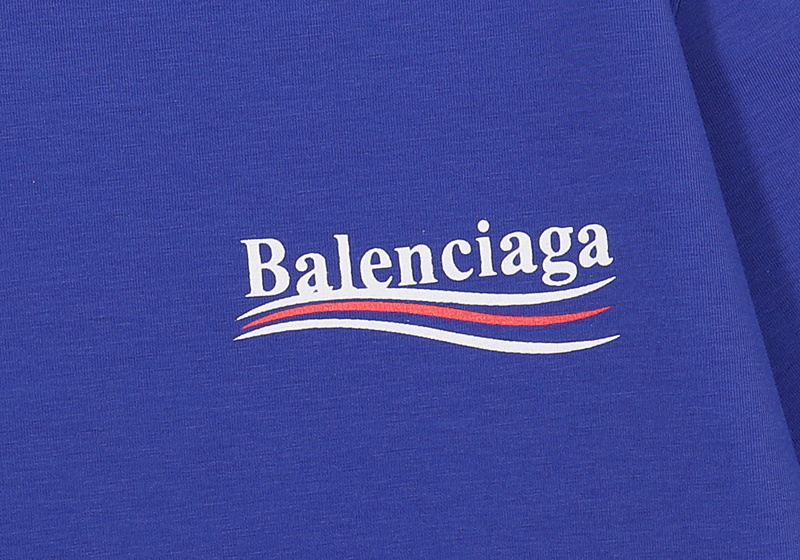 Футболка Balenciaga Brand Classics "Blue" фото № 4