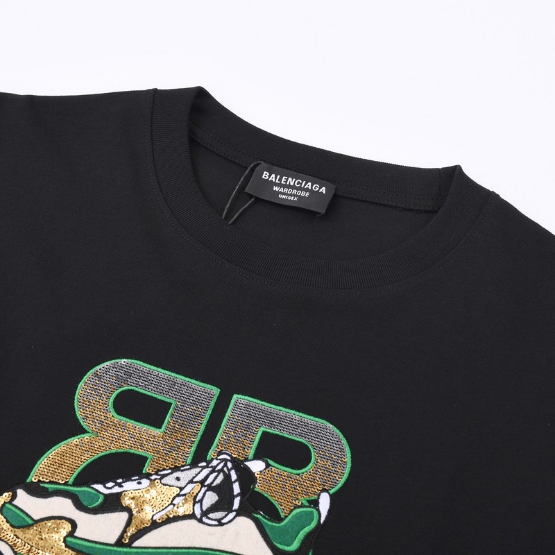 Футболка Balenciaga Sneakers in the Logo "Black" фото № 8