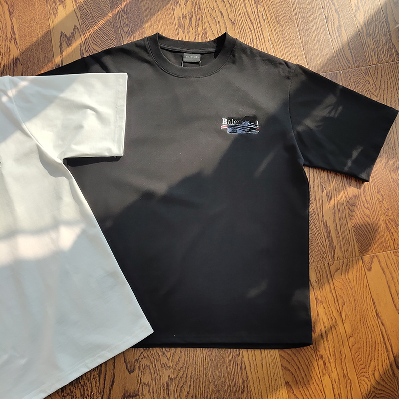 Футболка Balenciaga Not To See The Logo "Black" фото № 5