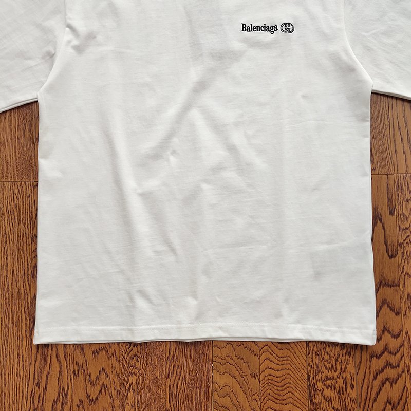 Футболка Balenciaga X Gucci Collaboration "White" фото № 4