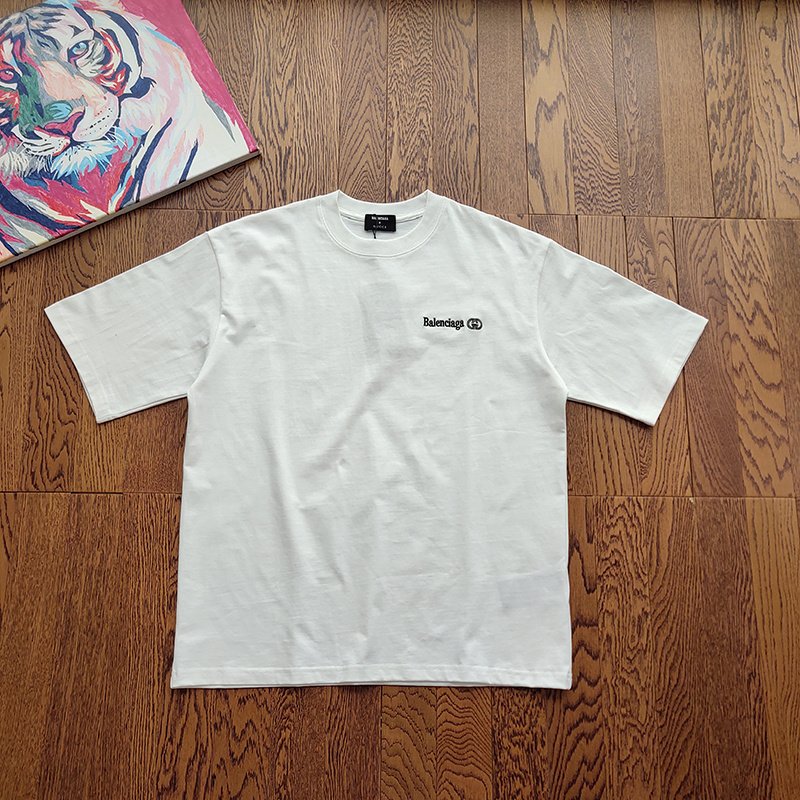 Футболка Balenciaga X Gucci Collaboration "White" фото № 7