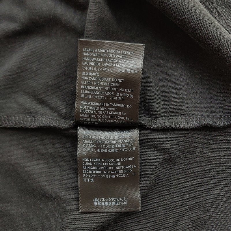 Футболка Balenciaga With A Yellow Logo "Black" фото № 2