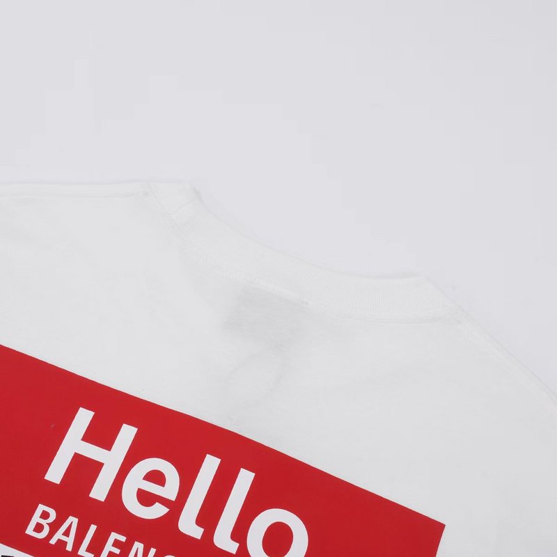 Футболка Balenciaga X Adidas With Logo And Greeting "White" фото № 7