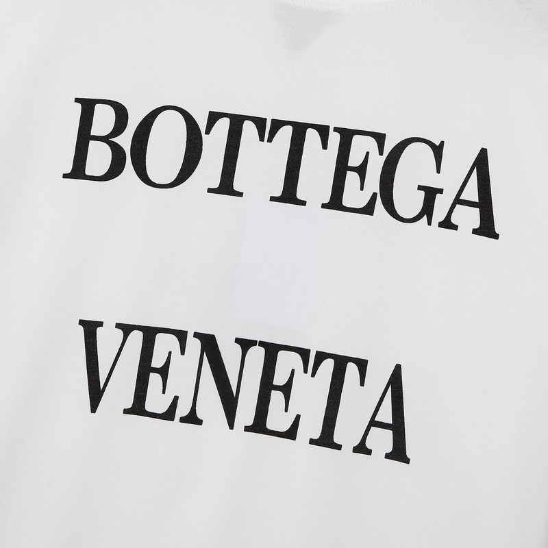 футболка Bottega Veneta Triangle Logo "White" фото № 2