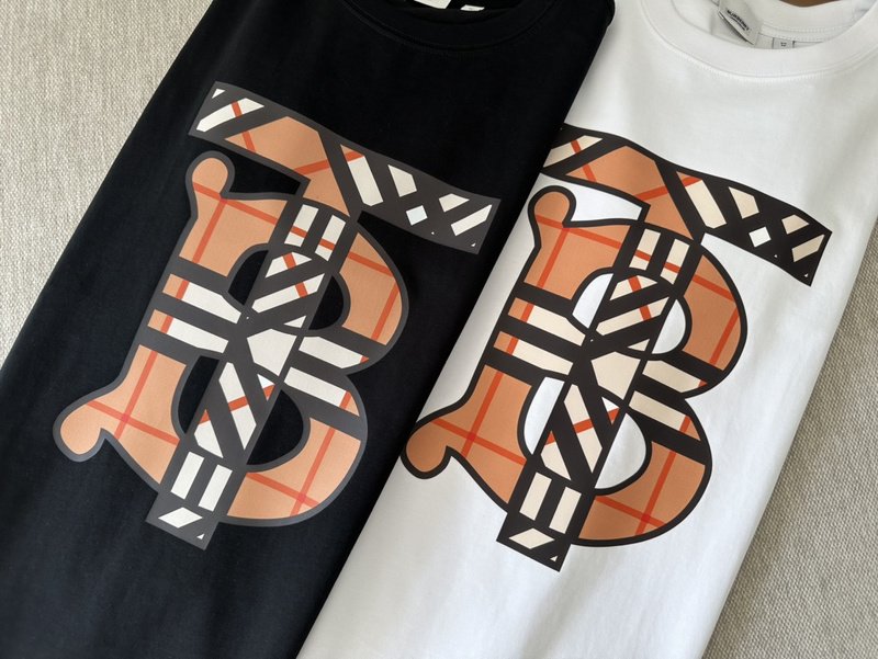 Футболка Burberry Checkered Logo Print "Black" фото № 2