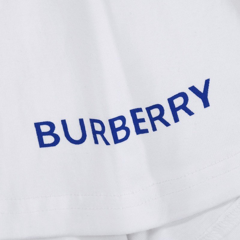Футболка Burberry With Blue Rider Logo And Text "White" фото № 4