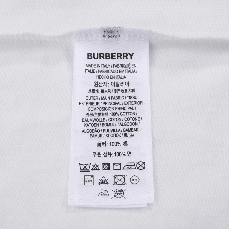 Футболка Burberry With Blue Rider And Text Logo "White" фото № 2