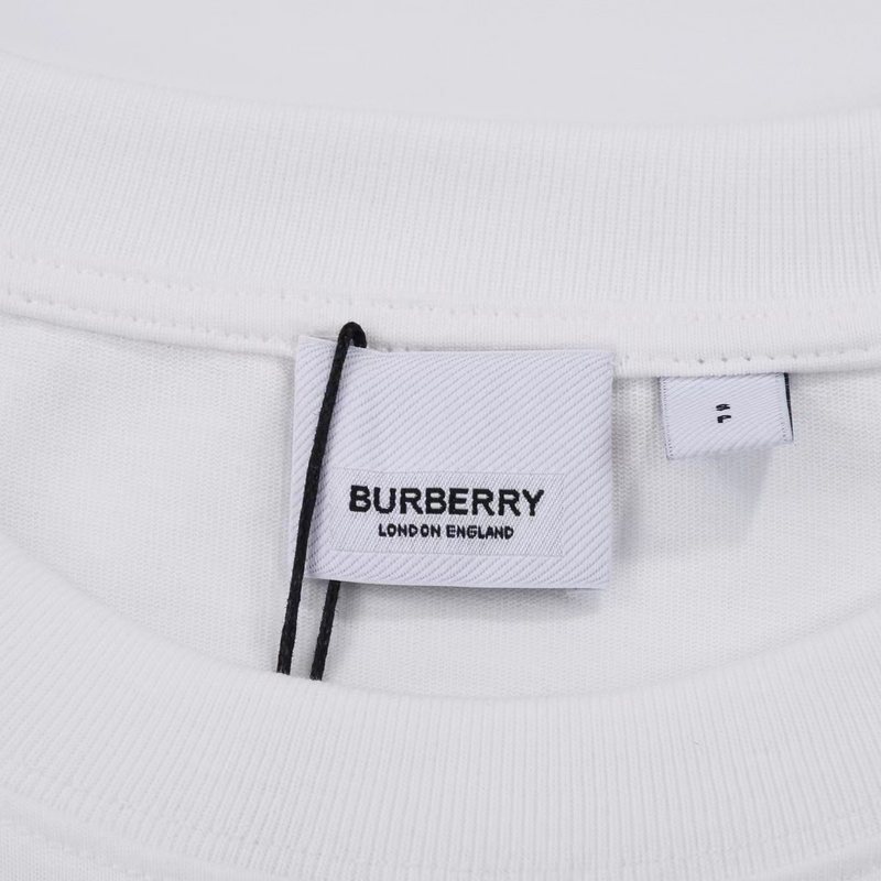 Футболка Burberry With Blue Rider And Text Logo "White" фото № 4